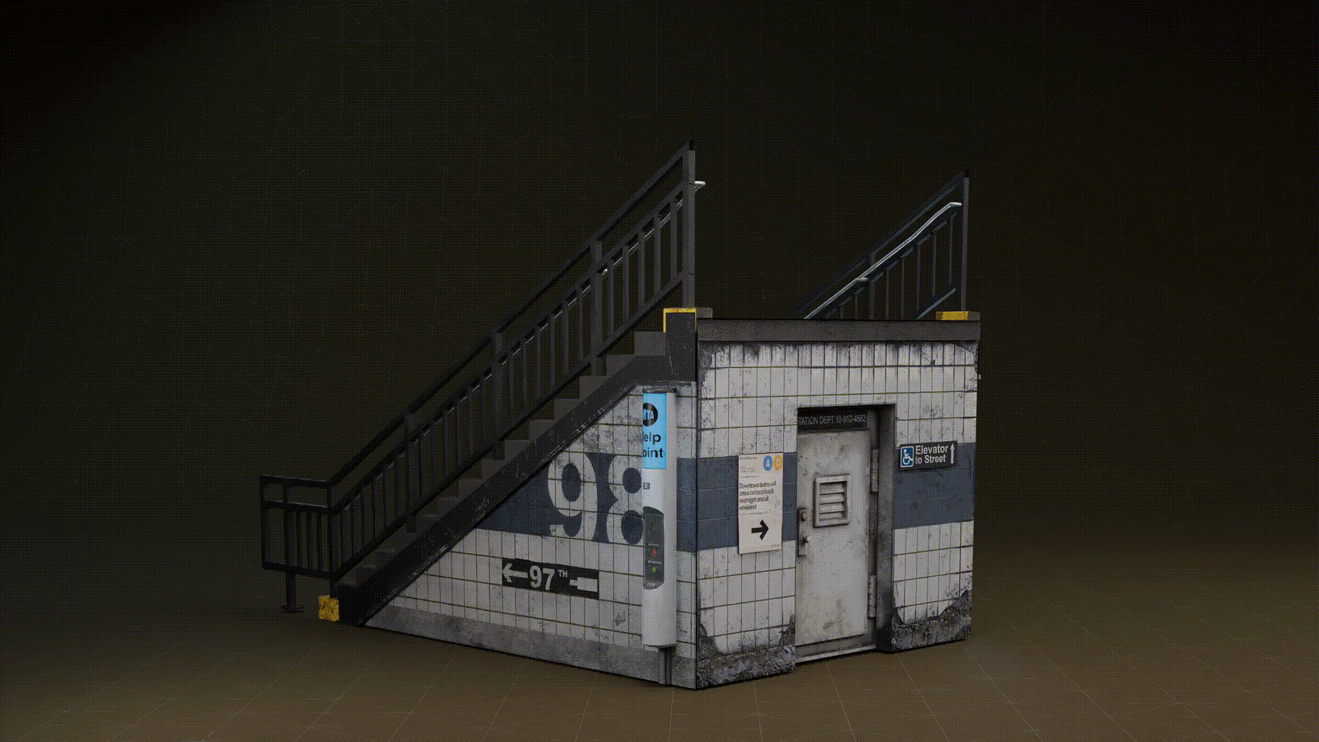 Procedural NYC Subway Platform Generator